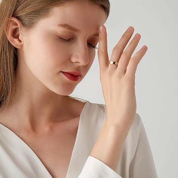 Neiman Marcus Love Friendship 18K Gold  Plated Ring - Picture 4 of 7